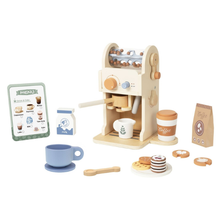 Load image into Gallery viewer, Wooden Coffee Machine Playset