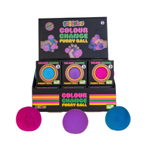 Load image into Gallery viewer, Smoosho's Colour Change Fidget Furry Ball