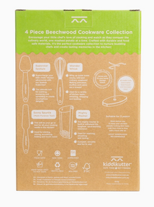 KiddiKutter Child's Wooden Cookware Set: Sage