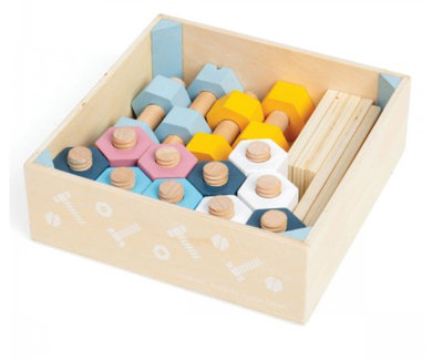Bigjigs Toys Crate of Nuts & Bolts