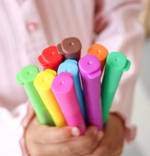 Load image into Gallery viewer, Hey Doodle: Washable Crayon Pens 9 Pack
