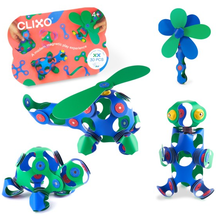 Load image into Gallery viewer, Clixo Magnetic Play: Crew Pack - Blue/Green
