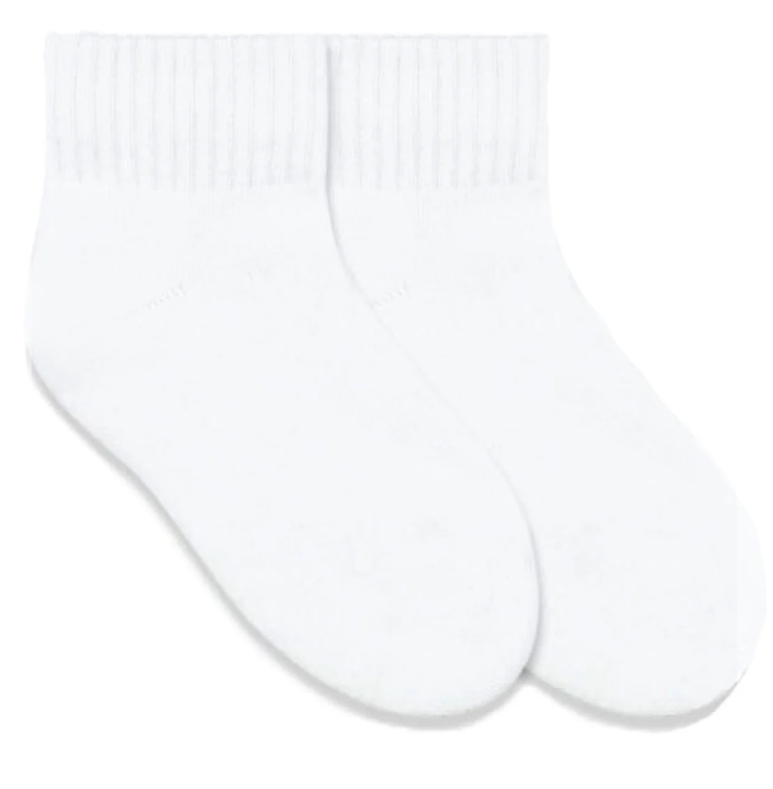 CalmCare Sports Crew Socks: White Kids Size 13-3 (8-10 Yrs)