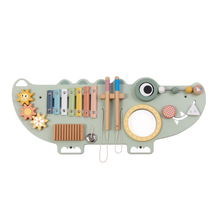 Load image into Gallery viewer, Wooden Crocodile Activity Wall Panel