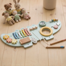 Load image into Gallery viewer, Wooden Crocodile Activity Wall Panel