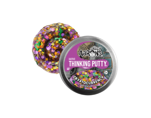 Crazy Aaron's Thinking Putty Mini Tin: Cryptocurrency - The Sensory Studio