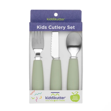Load image into Gallery viewer, KiddiKutter Cutlery Set: Sage