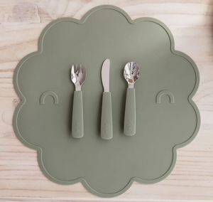 We Might be Tiny: Toddler Cutlery Set: Sage Green