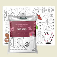 Hey Doodle: Reusable Silicone Sensory Mat: Wild Digits