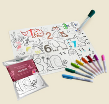 Load image into Gallery viewer, Hey Doodle: Reusable Silicone Sensory Mat: Wild Digits