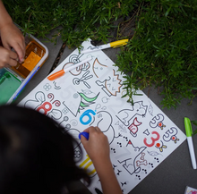 Load image into Gallery viewer, Hey Doodle: Reusable Silicone Sensory Mat: Wild Digits
