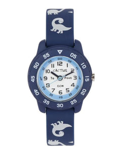 Cactus Time Teacher Watch Junior - Dinosaur Blue
