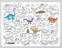 Load image into Gallery viewer, Hey Doodle 123 Silicone A3 Activity Mat: Dino Roar