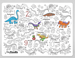 Hey Doodle 123 Silicone A3 Activity Mat: Dino Roar