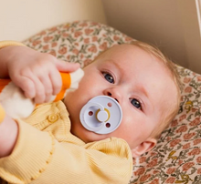 Load image into Gallery viewer, BIBS Pacifier Dummy Round (2 Pack) Size 1: Baby Blue