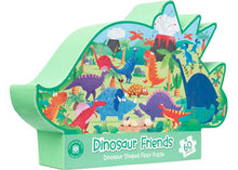 Load image into Gallery viewer, Dinosaur Friends Shaped Jigsaw Puzzle: 60 Piece