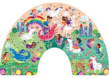 Load image into Gallery viewer, Fairyland Rainbow Shaped Jigsaw Puzzle: 60 Piece