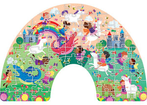 Fairyland Rainbow Shaped Jigsaw Puzzle: 60 Piece