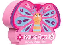 Load image into Gallery viewer, Butterfly Magic Shaped Jigsaw Puzzle: 20 Piece