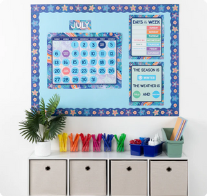 Ocean Country Calendar Bulletin Board Set