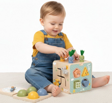 Load image into Gallery viewer, Wooden Sensory Activity Cube
