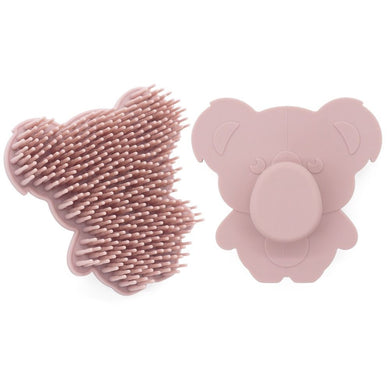 Pink Koala Silicone Baby Comb/Shampoo Brush