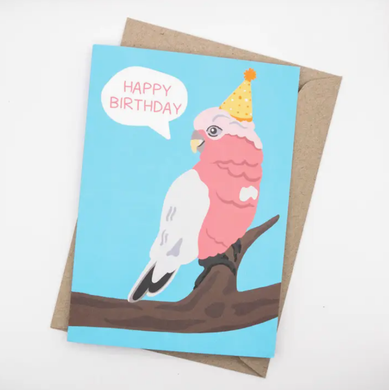 Tilly Scribbles - Galah Birthday Card