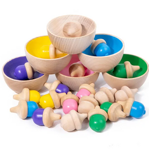 Wooden Colour Classify Sorting Toys: 29 Piece Set