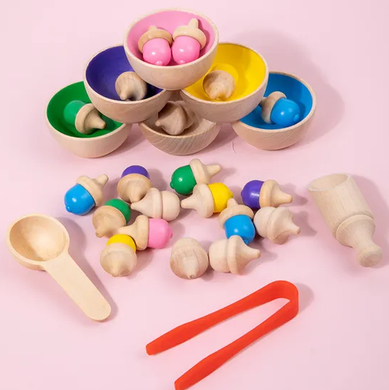 Wooden Colour Classify Sorting Toys: 29 Piece Set