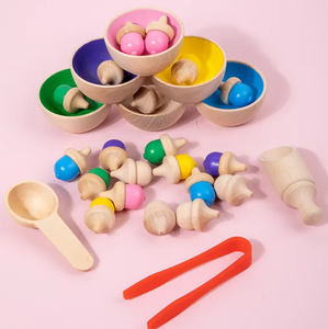 Wooden Colour Classify Sorting Toys: 29 Piece Set