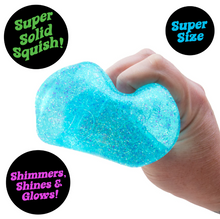 Load image into Gallery viewer, Schylling NeeDoh: Glitter &amp; Glow Niceberg Large Cube Stress Ball