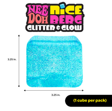 Load image into Gallery viewer, Schylling NeeDoh: Glitter &amp; Glow Niceberg Large Cube Stress Ball