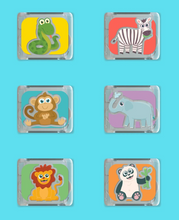 Load image into Gallery viewer, Glo Pals Light Up Cubes 6 Pack: Zoo