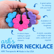 Load image into Gallery viewer, ARK Therapeutic Flower Chew Necklace: Lavender XXT