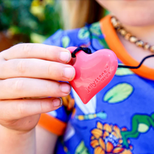 Load image into Gallery viewer, Jellystone Designs Chew Necklace: Heart - Pink