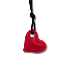 Load image into Gallery viewer, Jellystone Designs Chew Necklace: Heart - Red