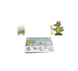 Wooden Happy Teeth Duo With Story Book - Crocodile