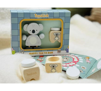 Wooden Happy Teeth Duo With Story Book - Koala