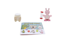 Load image into Gallery viewer, Wooden Happy Teeth Duo With Story Book - Bunny