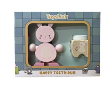 Load image into Gallery viewer, Wooden Happy Teeth Duo With Story Book - Bunny