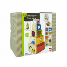 Load image into Gallery viewer, I'm Toy: Wooden 5 Activity Stackers Sensory Toy