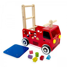 Load image into Gallery viewer, I'm Toy: Wooden Ride-On Walker - Fire Engine Sorter