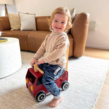 Load image into Gallery viewer, I'm Toy: Wooden Ride-On Walker - Fire Engine Sorter