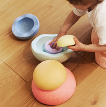 Load image into Gallery viewer, Stapelstein INSIDE Balance Stepping Stones - Rainbow Pastel (Set of 6)