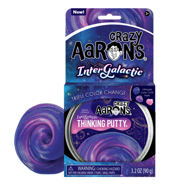 Crazy Aaron's Thinking Putty: Intergalactic Triple Colour Change - 10cm Tin