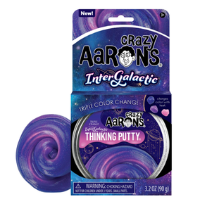 Crazy Aaron's Thinking Putty: Intergalactic Triple Colour Change - 10cm Tin