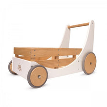 Load image into Gallery viewer, Kinderfeets Wooden Cargo Walker - White