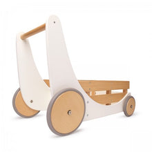 Load image into Gallery viewer, Kinderfeets Wooden Cargo Walker - White