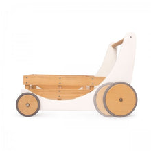 Load image into Gallery viewer, Kinderfeets Wooden Cargo Walker - White