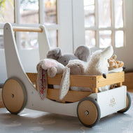 Kinderfeets Wooden Cargo Walker - White